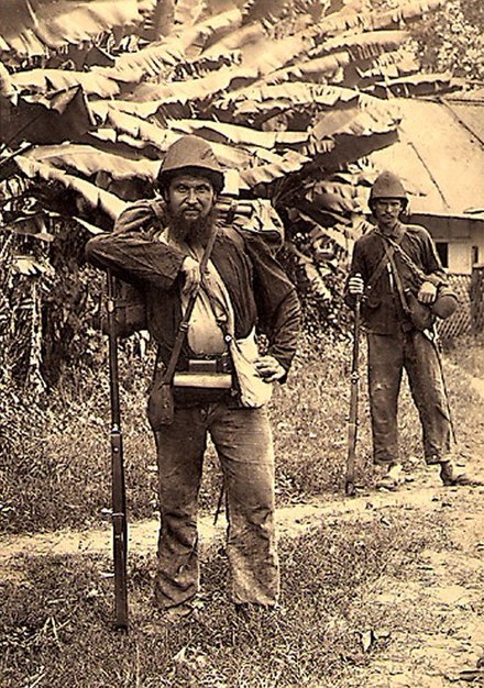 French marine infantrymen in Tonkin, 1884