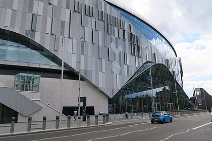 West entrance of stadium on Tottenham High Road