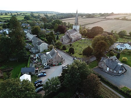 Trellech from the air