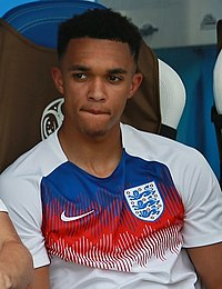 אלכסנדר-ארנולד עם נבחרת אנגליה במונדיאל 2018