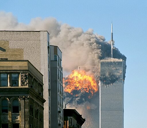 UA Flight 175 hits WTC south tower 9-11 edit