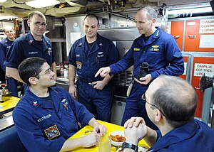 US Navy 120127-N-WL435-118 Chief of Naval Operations (CNO) Adm. Jonathan Greenert meets the crew and tours the spaces of the Virginia-class attack .jpg