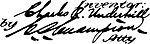 Inventor and attorney signatures