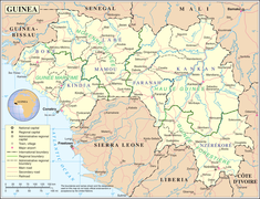 Карта Гвінеї від ООН (англ.)