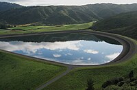 The upper Stuart Macaskill reservoir. Upper Kaitoke reservoir.jpg