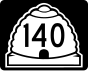 State Route 140 marker
