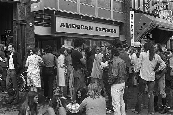 An American Express branch in 1971