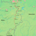 Map of the Venn railway between Belgium and Germany