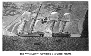 Vigilant capturing a Spanish Pirate by Hostmark, 1800s.tif