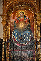Virxe do O, semellante á Platytera bizantina, na catedral de Córdoba (Andalucía).