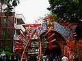 Visitors decoration Idol of 2017 Durga Puja South Kolkata area 03