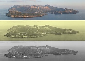 Vista de Vulcano de Lipari.