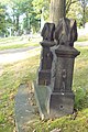 Entrance to Wallingford-Davison family plot, Allegheny Cemetery, PittsburghAllegheny Cemetery, Pittsburgh, showing evidence of vanished iron fence