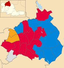 Map of the results Walsall UK local election 2016 map.svg