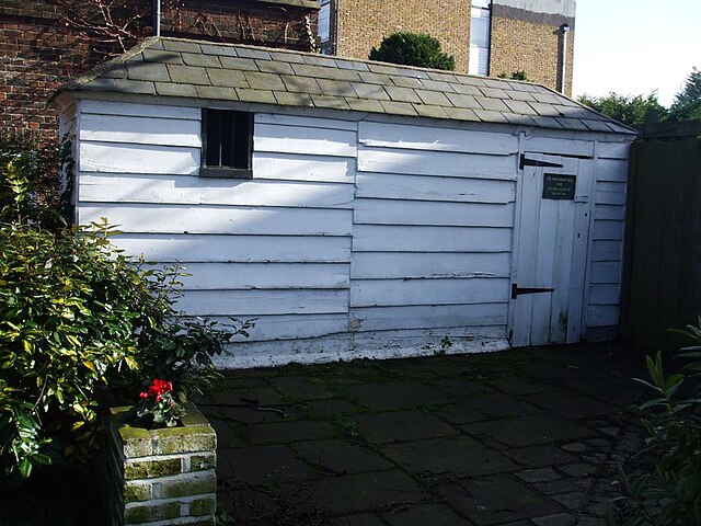 Watchman's hut and lock-up, erected in 1787 and now Grade II listed