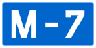 M-7 Autobahnschild}}