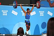 Deutsch: Gewichtheben bei den Olympischen Jugendspielen 2018; Tag 2, 10. Oktober 2018; Jungen 62 kg English: Weightlifting at the 2018 Summer Youth Olympics at 8 October 2018 – Boys' 62 kg