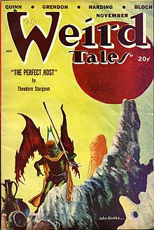 Sturgeon's The Perfect Host was the cover story in the November 1948 Weird Tales