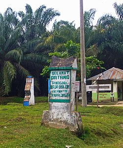 Tanda selamat datang di Nagori Baja Dolok