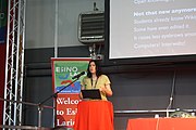 Secondary education by Esther Solé at Wikimania 2016 in Esino Lario.