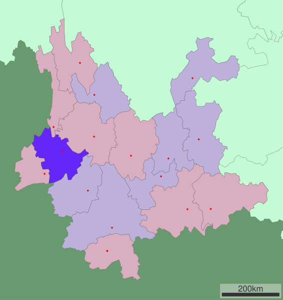 File:Yunnan subdivisions - Baoshan.svg