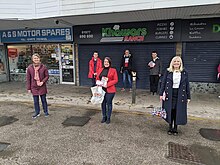 Yvette Cooper campaigning with Tracy Brabin in Pontefract in 2021 Yvette Cooper Tracy Brabin in Pontefract.jpg