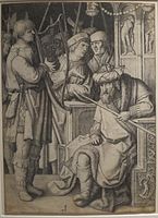 Лука Лейденський. Давид грає перед царем Саулом, бл. 1509