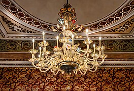 Murano glass chandelier from the Empress Audience Hall - Correr Museum in Venice.