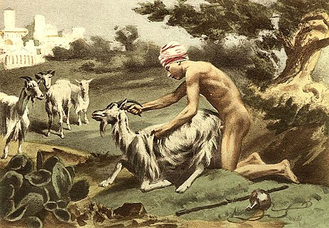 Depiction of the buggery of a goat, by Paul Avril
