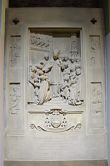 Saint-Chrysole de Comines kirke - monument over Monsignor Charles Lecomte