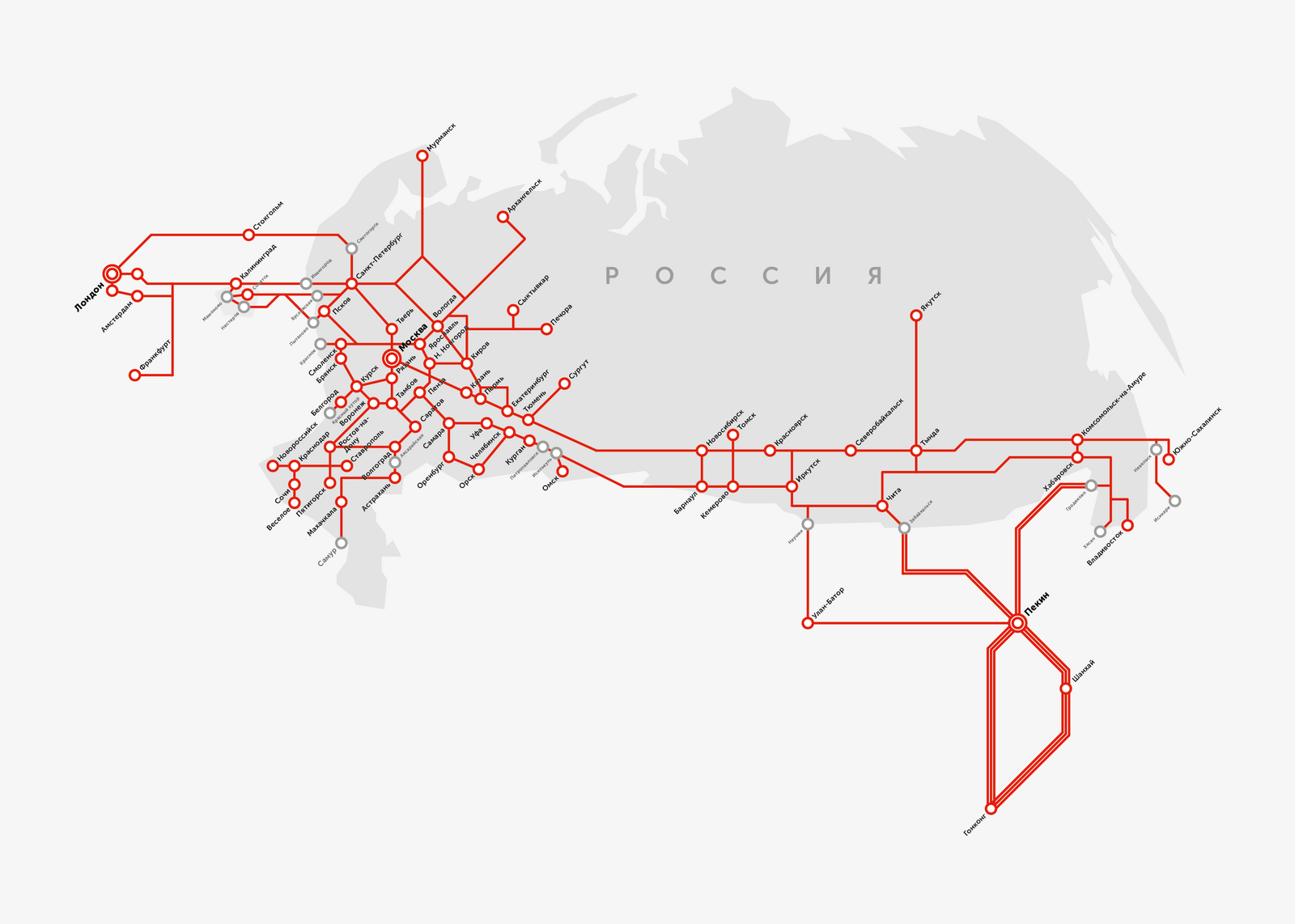 Карта сетей россии