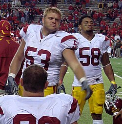 Byers and Rey Maualuga during their time at USC. 091507-USCNeb-Byers-Maualuga-2.jpg