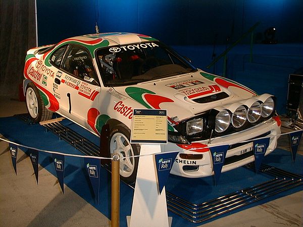 Kankkunen's winning 1993 RAC Rally Toyota Celica GT-Four ST185.