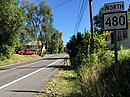 View north along WV 480 at CR 48/3 in Kearneysville