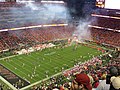 English: Clemson players take the field at the 2019 College Football Playoff National Championship.