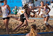 Deutsch: Beachhandball Weltmeisterschaften 2022; Tag 5: 25. Juli 2022 – Frauen, Halbfinale, Deutschland-Niederlande 2:0 (18:10, 25:16) English: 2022 Beach handball World Championships; Day 5: 25 July – Women Semifinal – Germany-Netherlands 2:0 (18:10, 25:16)