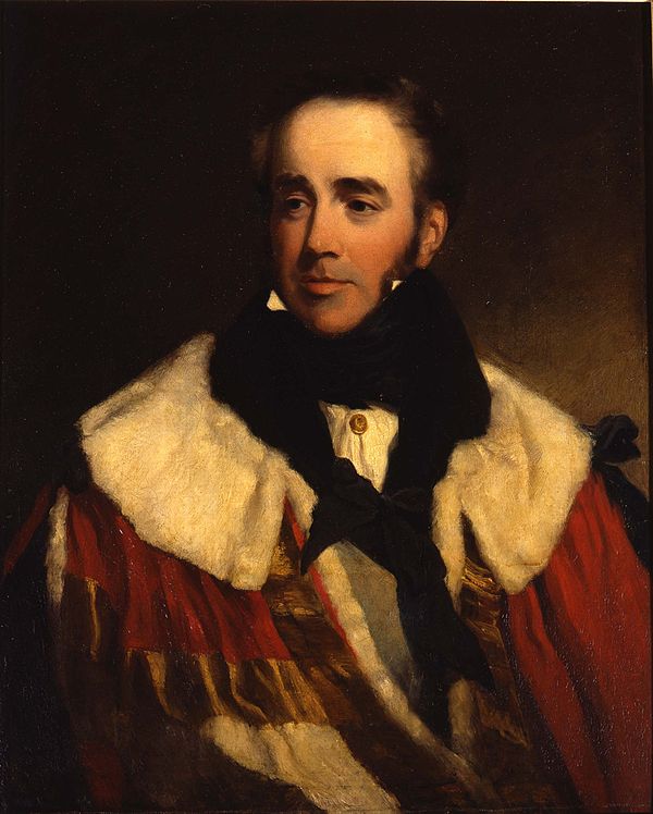 The 3rd Earl of Roden, painted by Frederick Richard Say, c. 1830.