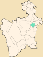 Lage des Municipio Caiza „D“ im Departamento Potosí