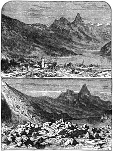 192. Goldau Valley before and after The Landslide 327