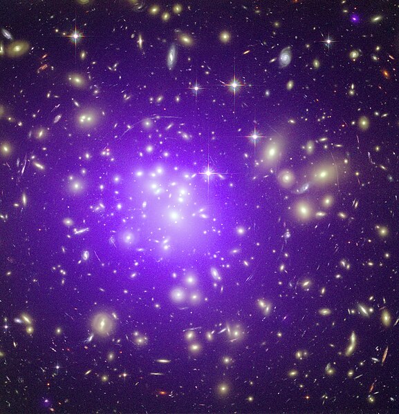 File:Abell 1689- A Galaxy Cluster Makes Its Mark (A galaxy cluster at a distance of about 2.3 billion light years from Earth.) (2941478428).jpg
