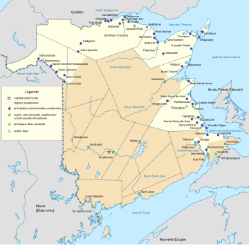 Acadiens au Nouveau-Brunswick