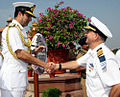 Miniatuur voor Bestand:Adm RK Dhowan receiving V Adm Ram Rutberg Commander-in-Chief, Israeli Navy at South Block, IHQ MoD, New Delhi.JPG