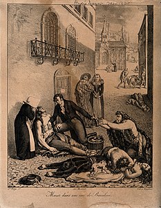 André Mazet tending people suffering from yellow fever in th Wellcome V0010539.jpg