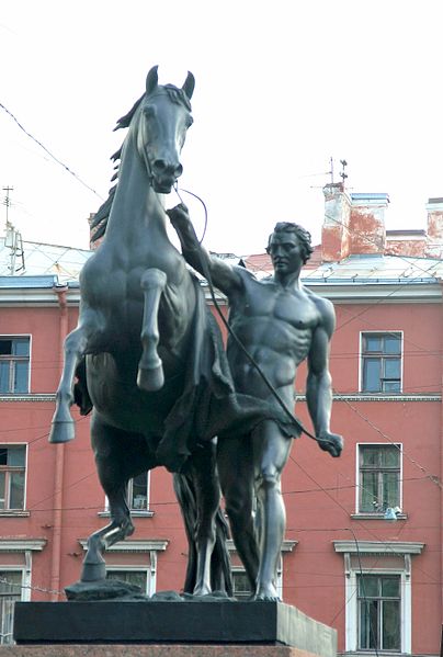 File:Anichkov bridge horse tamer 1.jpg