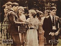 Lobby card depicting a film scene. Anne of Green Gables 1919-scene.jpg