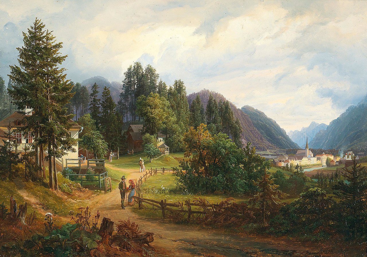 Anton Schiffer - A view of Bad Ischl.jpg