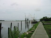 The mouth of the Apalachicola River, looking towards Apalachicola Bay
