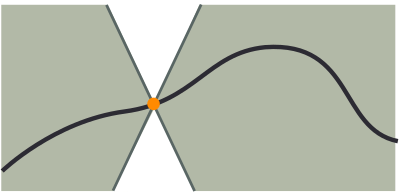 Illustation graphique avec un cône
