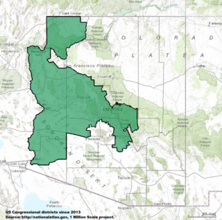 <span class="mw-page-title-main">Arizona's 4th congressional district</span> U.S. House district for Arizona