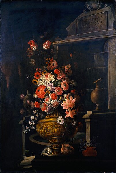 File:Artgate Fondazione Cariplo - (Scuola napoletana - XVIII), Vaso di fiori in ambiente paesaggistico.jpg